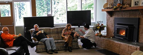 fireside in the Grand Hall