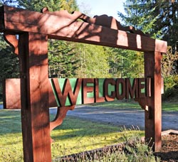 welcome sign
